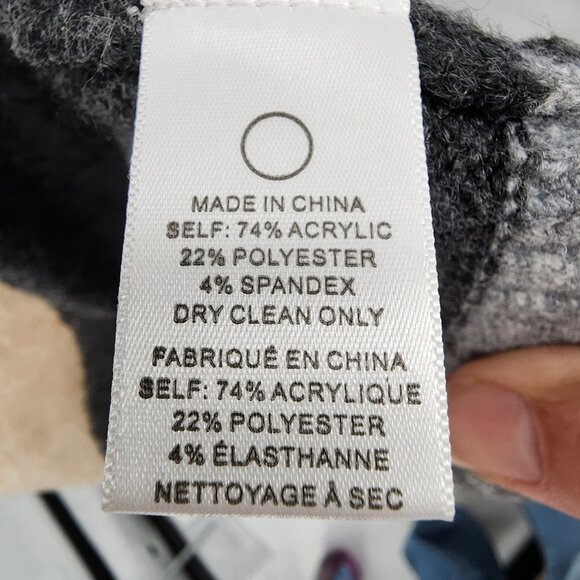 PAPER CRANE Colorblock Open Front Long Cardigan Sweater Small NWT - Picture 11 of 11